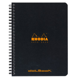 Rhodia Classic Wirebound Notebook - Medium - Black - Dotted